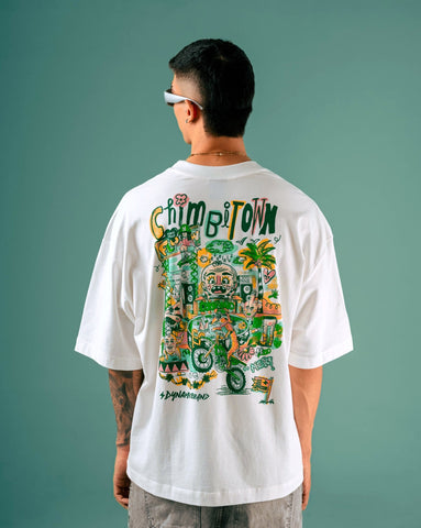 Camiseta Oversize Blanca - Edición Chimbitown