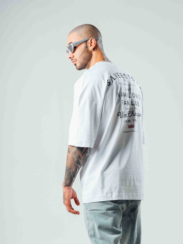 Camiseta Oversize  Blanca Fan Club