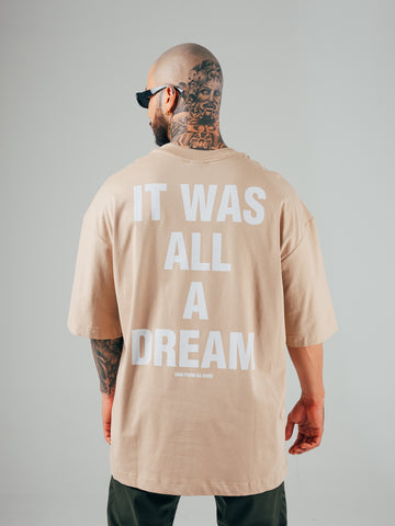 Camiseta Oversize Taupe Dream