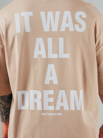 Camiseta Oversize Taupe Dream
