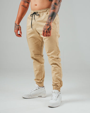 Jogger Para Hombre Clásico Beige