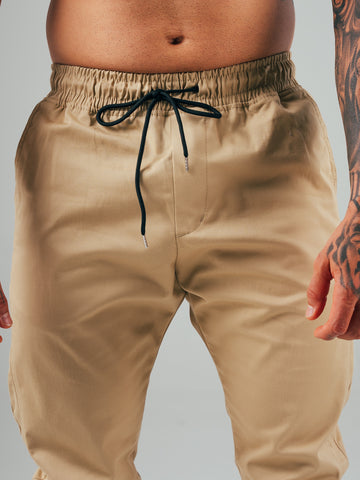 Jogger Para Hombre Clásico Beige