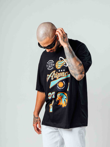 Camiseta Oversize Negra Arizona