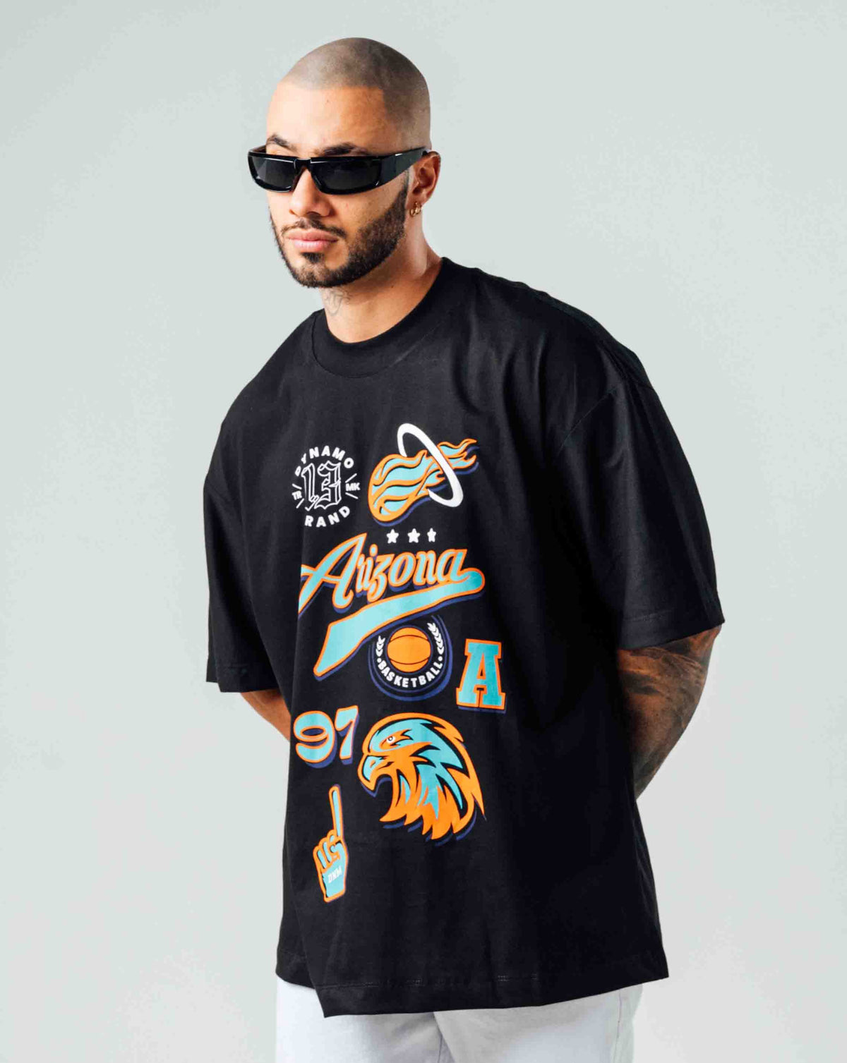Camiseta Oversize Negra Arizona