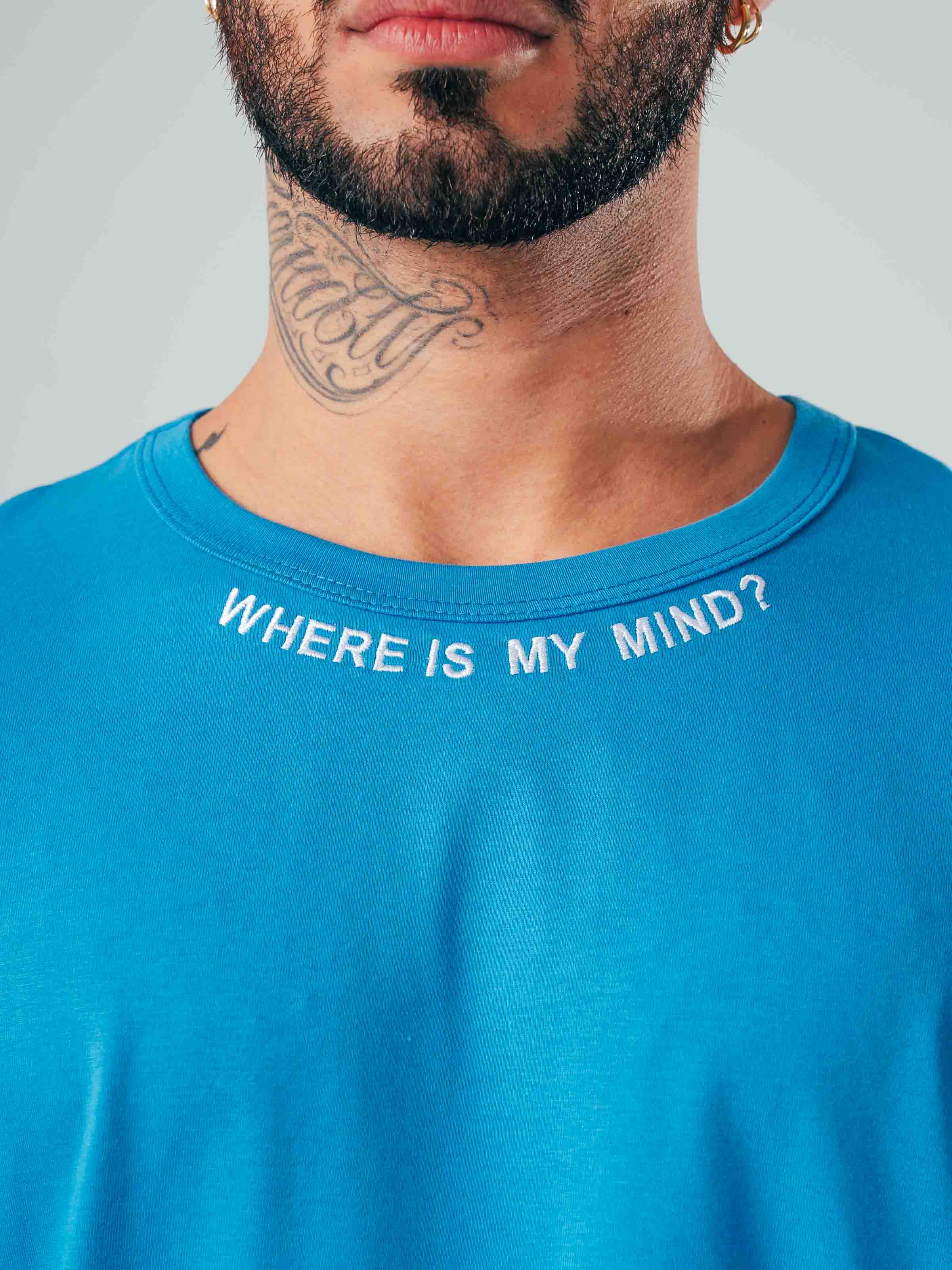 Camiseta Oversize Azul Mind