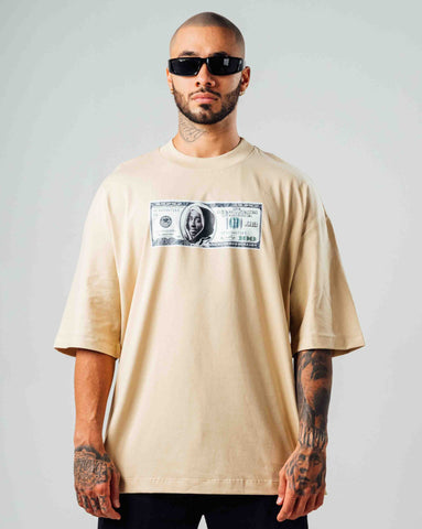 Camiseta Oversize Almendra Money