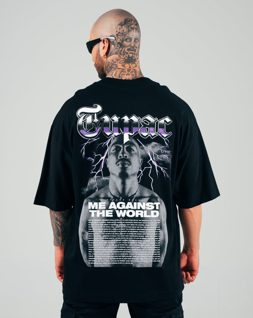 Camiseta Oversize Negra Tupac