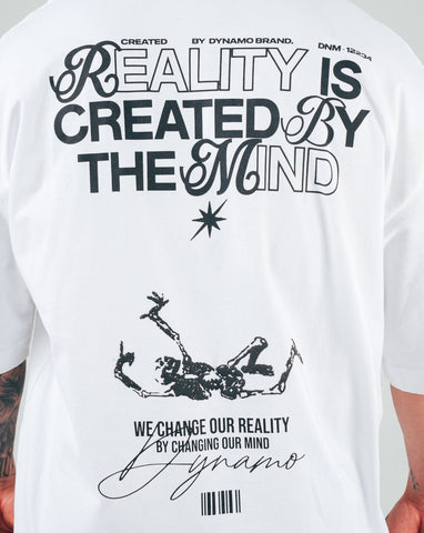 Camiseta Oversize Blanca Reality