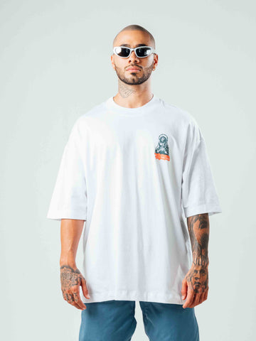Camiseta Oversize Blanca Basketball