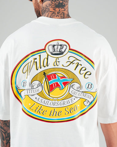 Camiseta Oversize Crudo Wild & Free