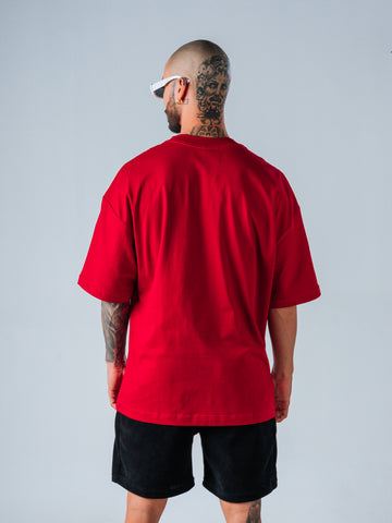 Camiseta Oversize Rojo Hotter