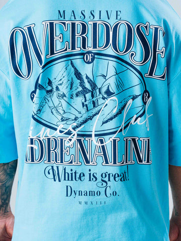 Camiseta Oversize Azul Overdose
