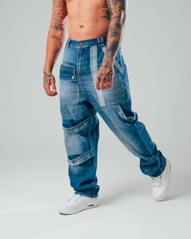 Jeans Baggy Azul - Ref 435