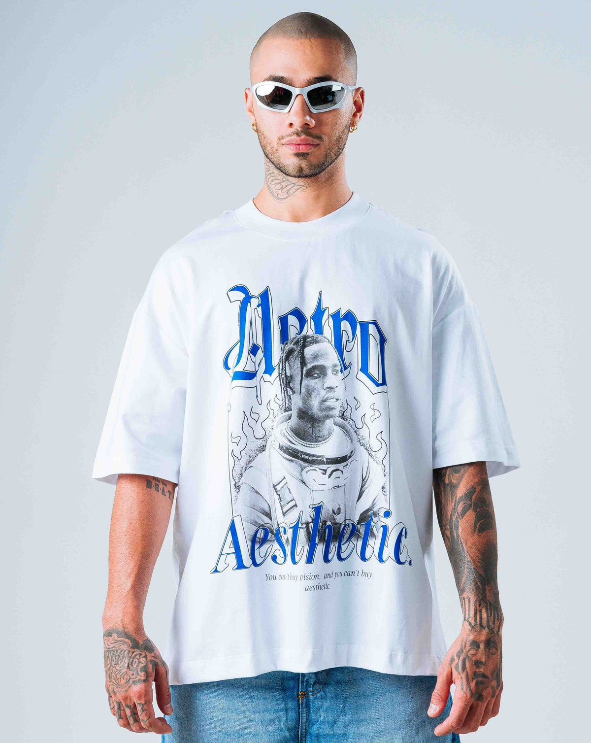 Camiseta Oversize Blanco Astro