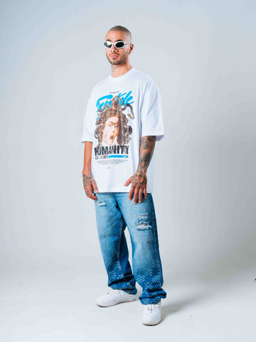 Camiseta Oversize Blanco Medusa