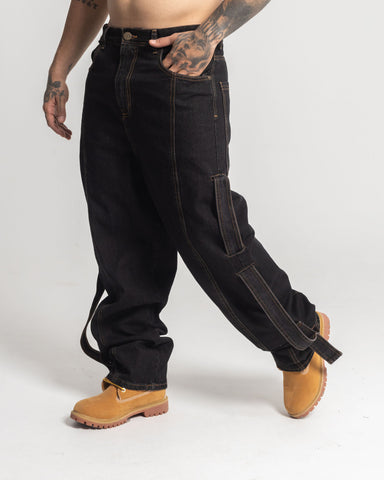 Jeans Baggy Utility Strap