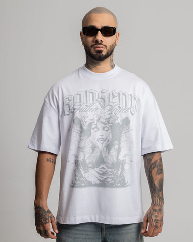 Camiseta Oversize Ángel Blanco