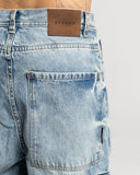 Jeans Baggy Cargo Azul