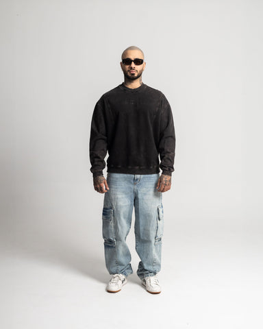 Buzo Regular Desgastado Dark