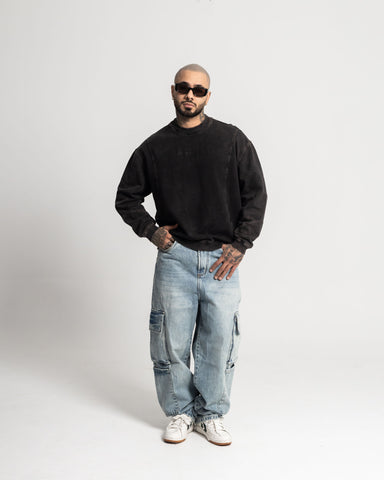 Buzo Regular Desgastado Dark