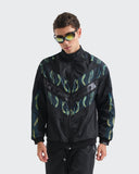 Chaqueta Negra Rompevientos Flame