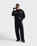 Hoodie Negro  Oversize Night Signal