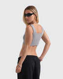 Crop Top Essential Gris