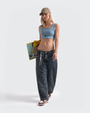 Crop Top Essential Azul