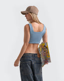 Crop Top Essential Azul