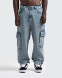 Jeans Azul Baggy Cargo