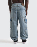 Jeans Azul Baggy Cargo