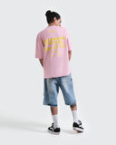 Camiseta Rosada Oversize Lovers Of Lies Streetwear