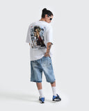 Camiseta Blanca Oversize Fight Club Streetwear