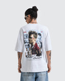 Camiseta Blanca Oversize Fight Club Streetwear