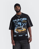 Camiseta Negra Oversize Thunder Racing