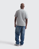 Camiseta Básica Relaxed Fit Gris-Cemento