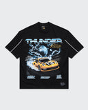 Camiseta Negra Oversize Thunder Racing
