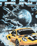 Camiseta Negra Oversize Thunder Racing