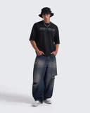Camiseta Negra Oversize Heaven's Rebellion