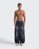 Jeans Azul Barrel Rogue Wash