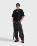 Camiseta Negra Boxy Fit Rewind State