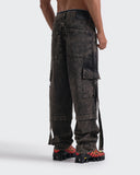 Jeans Baggy Cargo Acid Wash
