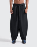 Pantalón Negro Barrel Fit Shadow Tailor