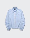 Camisa Azul Boxy Oxford Club