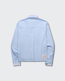 Camisa Azul Boxy Oxford Club