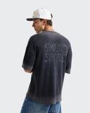 Camiseta Gris Lavada Oversize Stand