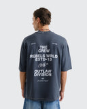 Camiseta Gris Oversize The Crew