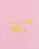 Camiseta Rosada Oversize Lovers Of Lies Streetwear