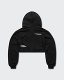 Crop Hoodie Negro Rebels