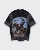 Camiseta Negra Oversize Western